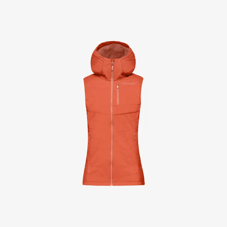 Women's Norrona Lyngen Alpha90 Vest orange alert