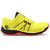 Side view of men's topo athletic runventure 4 trail running shoe in electric/black colour