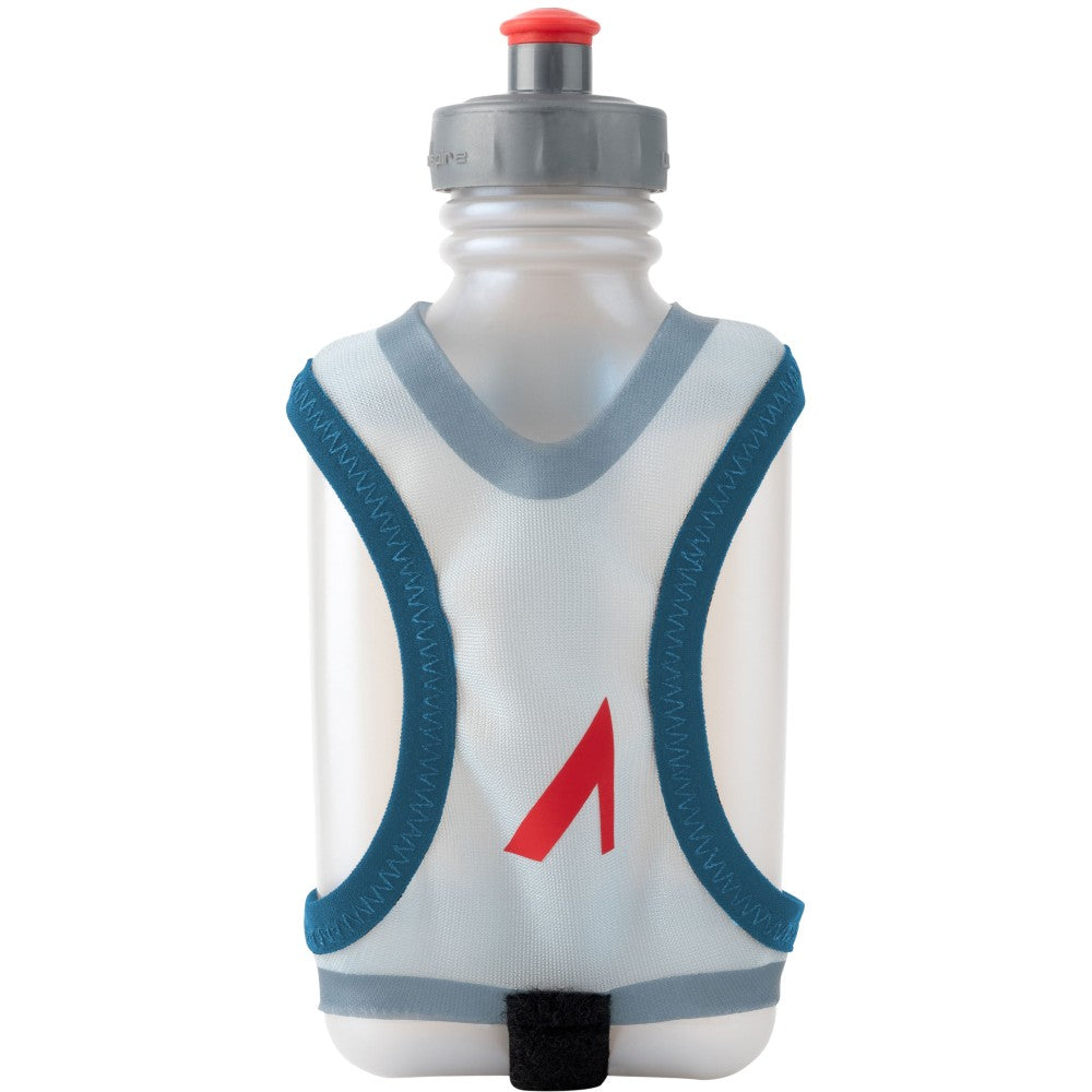 Front view of UltrAspire 550 Race 2.0 handheld water bottle system