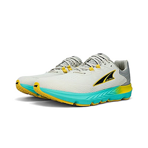 Pair of men's Altra Provision 7 road running shoes in grey/yellow