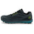 Inside side view of men's topo athletic mt-4 trail running shoe in grey/blue 