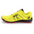 Inner side view of men's topo athletic runventure 4 trail running shoe in electric/black colour