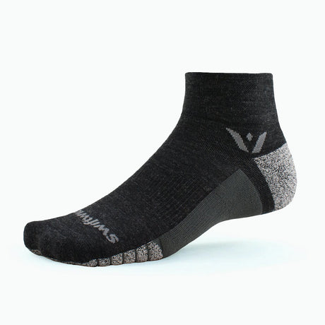 Swiftwick Flite XT Trail two sock in coal  colour