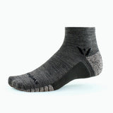 Swiftwick Flite XT Trail two sock in coal heather grey colour