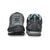 Back and front view of Women's Scarpa Crux approach shoes shark blue radiance