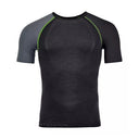 Men's ortovox 120 comp light short sleeve shirt in black raven colour