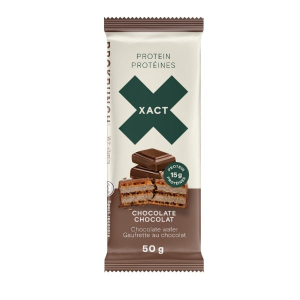 Chocolate xact nutrition protein wafer bar