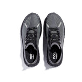 Top view of men's norda 001 G+ Spike winter trail running shoes in black