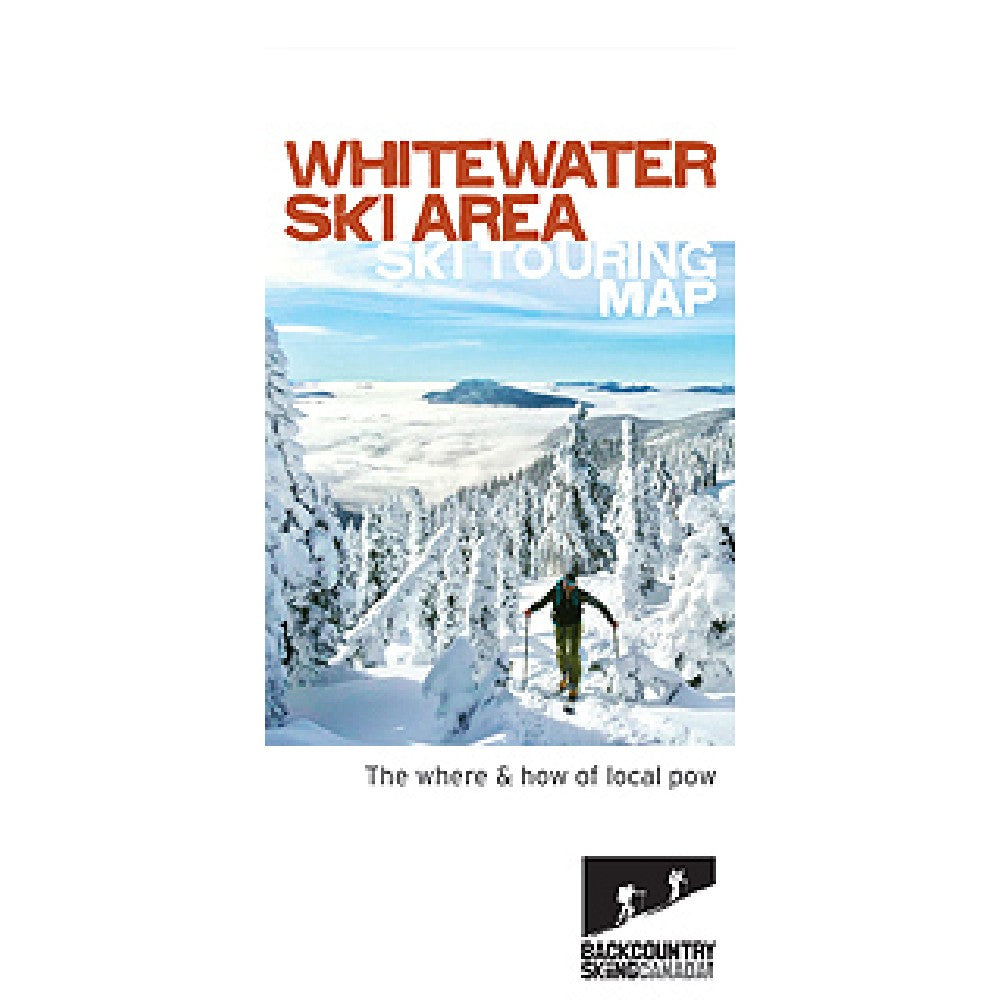 Backcountry Skiing Whitewater Ski Touring Map