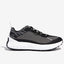 Side view of men's norda 001 running shoe in black/black rubber