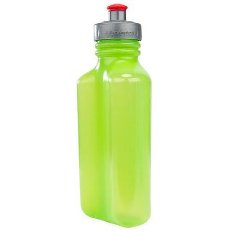 Side view of green UltrAspire UltraFlask 550 bottle