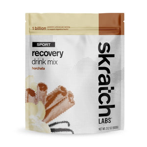 Resealable bag of horchata skratch labs sport recovery drink mix