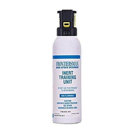 Bottle of inert training bear spray