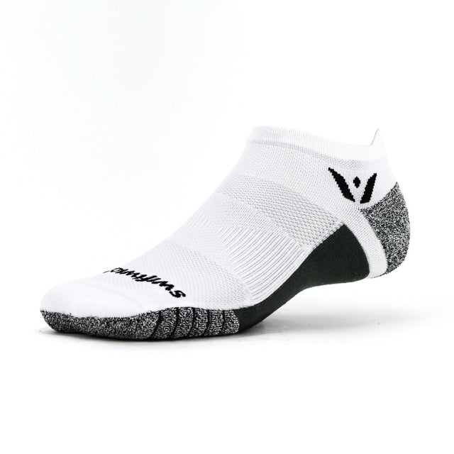 Swiftwick Flite XT zero tab sock in white