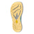 Sole of women's topo athletic runventure 4 trail running shoe in sky/butter colour