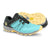 Pair of women's topo athletic runventure 4 trail running shoes in sky/butter colour