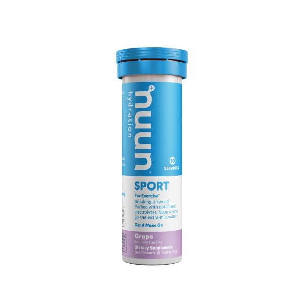 Grape flavoured nuun sport hydration tablets