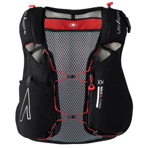 Front/chest view of the UltrAspire Zygos 5.0 hydration pack/running vest